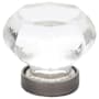 Emtek Old Town 1 Inch Geometric Cabinet Knob from the Glass Collection - 25 Pack Pewter