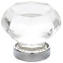 Emtek Old Town 1 Inch Geometric Cabinet Knob from the Glass Collection - 25 Pack Polished Chrome