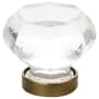 Emtek Old Town 1 Inch Geometric Cabinet Knob from the Glass Collection French Antique