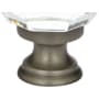 Emtek Diamond 1-1/4 Inch Mushroom Cabinet Knob from the Glass Collection - 25 Pack Pewter