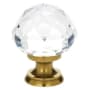 Emtek Diamond Glass 1-1/4 Inch Mushroom Cabinet Knob French Antique