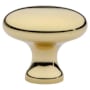Emtek Providence 1 Inch Mushroom Cabinet Knob from the Traditional Collection Unlacquered Brass