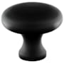 Emtek Providence 1-1/4 Inch Mushroom Cabinet Knob from the Traditional Collection - 10 Pack Flat Black