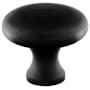 Emtek Providence 1-1/4 Inch Mushroom Cabinet Knob from the Traditional Collection Flat Black