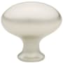 Emtek Egg 1-1/4 Inch Oval Cabinet Knob from the Traditional Collection Satin Nickel