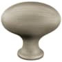 Emtek Egg 1-1/4 Inch Oval Cabinet Knob from the Traditional Collection Pewter