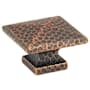 Emtek Square Dimpled 1-1/4 Inch Square Cabinet Knob Oil Rubbed Bronze