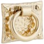 Emtek Hammered Ring 1-3/4 Inch Long Ring Cabinet Pull Unlacquered Brass