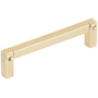 Emtek Mortise and Tenon 4 Inch Center to Center Handle Cabinet Pull Unlacquered Brass