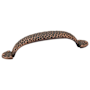 Emtek Hammered 3-1/2 Inch Center to Center Handle Cabinet Pull Oil Rubbed Bronze