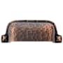Emtek Hammered 3 Inch Center to Center Cup Cabinet Pull from the Arts & Crafts Collection Oil Rubbed Bronze