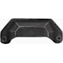 Emtek Sandcast 3 Inch Center to Center Cup Cabinet Pull from the Sandcast Bronze Collection Flat Black