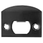 Emtek 2-1/4 Inch x 1-5/8 Inch Solid Brass Full Lip Strike with Screw Set Flat Black