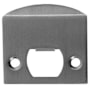 Emtek Solid Brass Extended Lip Strike with Screw Set Satin Nickel