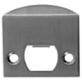 Emtek Solid Brass Extended Lip Strike with Screw Set Pewter