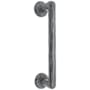 Emtek 18" Height Bronze Rod Door Pull from the Sandcast Bronze Collection Flat Black