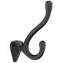 Emtek Sandcast Bronze Double Robe Hook Medium Bronze