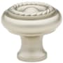 Emtek Rope 1 Inch Mushroom Cabinet Knob Satin Nickel
