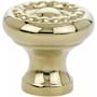Emtek Rope 1 Inch Mushroom Cabinet Knob Unlacquered Brass