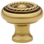 Emtek Rope 1 Inch Mushroom Cabinet Knob French Antique