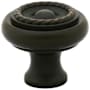 Emtek Rope 1-1/4 Inch Mushroom Cabinet Knob from the Traditional Collection - 10 Pack Oil Rubbed Bronze