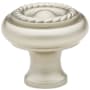 Emtek Rope 1-1/4 Inch Mushroom Cabinet Knob from the Traditional Collection - 10 Pack Satin Nickel