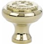 Emtek Rope 1-1/4 Inch Mushroom Cabinet Knob Unlacquered Brass