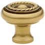 Emtek Rope 1-1/4 Inch Mushroom Cabinet Knob from the Traditional Collection - 10 Pack French Antique