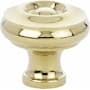 Emtek Waverly 1-1/4 Inch Mushroom Cabinet Knob Unlacquered Brass