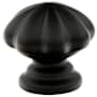Emtek Melon 1-1/4 Inch Mushroom Cabinet Knob from the Traditional Collection - 10 Pack Flat Black