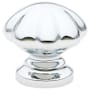 Emtek Melon 1-1/4 Inch Mushroom Cabinet Knob from the Traditional Collection - 10 Pack Polished Chrome