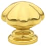 Emtek Melon 1-1/4 Inch Mushroom Cabinet Knob from the Traditional Collection Polished Brass