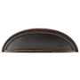 Emtek Cup 3 Inch Center to Center Cabinet Pull from the Traditional Collection - 10 Pack Oil Rubbed Bronze