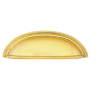 Emtek Cup 3 Inch Center to Center Cabinet Pull from the Traditional Collection - 10 Pack Polished Brass