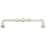Emtek Spindle 4 Inch Center to Center Handle Cabinet Pull from the Traditional Collection - 10 Pack Satin Nickel