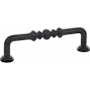 Emtek Spindle 4 Inch Center to Center Handle Cabinet Pull Flat Black