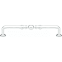 Emtek Spindle 4 Inch Center to Center Handle Cabinet Pull from the Traditional Collection - 10 Pack Polished Chrome