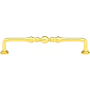 Emtek Spindle 4 Inch Center to Center Handle Cabinet Pull from the Traditional Collection - 10 Pack Polished Brass