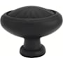 Emtek Tuscany Egg 1-3/4 Inch Mushroom Cabinet Knob from the Tuscany Bronze Collection - 25 Pack Flat Black