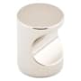 Emtek Finger Pull 1 Inch Cylindrical Cabinet Knob from the Contemporary Collection - 25 Pack Polished Nickel