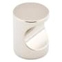 Emtek Finger Pull 1 Inch Cylindrical Cabinet Knob from the Contemporary Collection Polished Nickel
