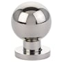 Emtek Globe 1-1/8 Inch Round Cabinet Knob from the Contemporary Collection Polished Nickel