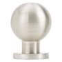 Emtek Globe 1-1/8 Inch Round Cabinet Knob from the Contemporary Collection Satin Nickel