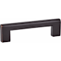 Emtek Trail 8 Inch Center to Center Handle Cabinet Pull from the Contemporary Collection Oil Rubbed Bronze