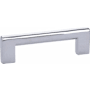 Emtek Trail 8 Inch Center to Center Handle Cabinet Pull from the Contemporary Collection Polished Chrome