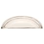 Emtek Cup 4 Inch Center to Center Cabinet Pull from the Traditional Collection - 10 Pack Polished Nickel