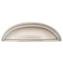 Emtek Cup 4 Inch Center to Center Cabinet Pull from the Traditional Collection Satin Nickel