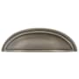Emtek Cup 4 Inch Center to Center Cabinet Pull from the Traditional Collection Pewter