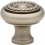 Emtek Rope 1-3/4 Inch Mushroom Cabinet Knob Pewter
