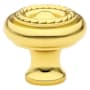 Emtek Rope 1-3/4 Inch Mushroom Cabinet Knob Polished Brass